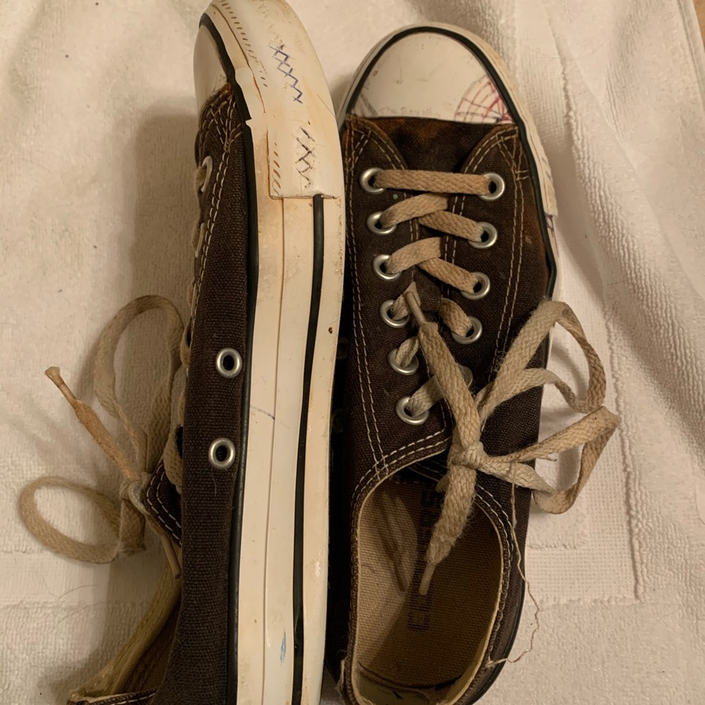 worn black converse